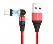 Магнитен USB кабел 180°-360° за зареждане на телефони micro USB, Type C, 8-pin, магнитно замагнитно, снимка 3