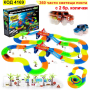 4169  Magic Tracks светеща писта с 2бр. колички, мост, пътни знаци, снимка 2