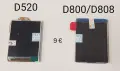 Дисплей за Samsung C520,D520,D800,X400,E700,E715,E310,P300,T100,S3500,S7230,S6802,U700,D840,F480,T50, снимка 2
