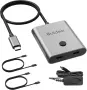 SUIDEK USB-C превключвател, двупосочен USB-C превключвател с поддръжка на 8K@60Hz видео, снимка 1