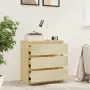 vidaXL Нощно шкафче, 60x36x64 см, бор масив, снимка 7