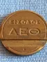 Стар жетон токен за телефонен апарат Гърция за КОЛЕКЦИЯ 31221, снимка 2