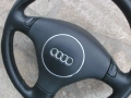 Волан с айр-бег - трилъчев, кожен, оригинален Audi A3,A4,A6,A8 !, снимка 5