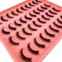 3D изкуствени мигли тип котешко око 20 чифта в кутия + пинсета и четка код FT04, снимка 1