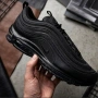 📌Мъжки маратонки Nike Air Max 97 – Triple Black Edition 41 42 43 44 45 Цена 97€ Еконт, снимка 3