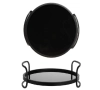 Стъклен поднос, черен, снимка 2