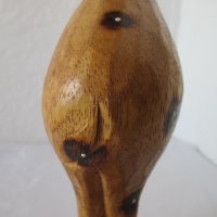 Кравичка  с рога Дървена фигура, дърворезба 31 см, дърво, снимка 5 - Статуетки - 31999464