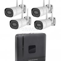 Wi-Fi комплект за видеонаблюдение Dahua NVR1104HS + 4 камери IPC-G22 Imou, снимка 1 - Камери - 33723638