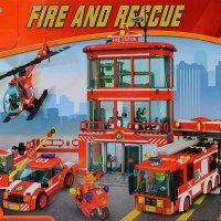Голям детски конструктор Пожарна - 1 брой!, снимка 1 - Конструктори - 35166252