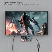 BENFEI USB C към 4К HDMI адаптер, Thunderbolt 3, алуминиев корпус, снимка 6 - Кабели и адаптери - 39648072