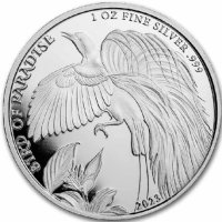 Сребро 1 oz Райска птица - Папуа нова Гвинея 2023, снимка 1 - Нумизматика и бонистика - 42228748
