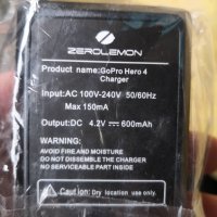 Зарядно Zerolemon за Gopro hero 4 , снимка 1 - Друга електроника - 38646718