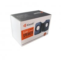 Тонколони Kisonli S-444, 2x3W, USB, Черни, снимка 2 - Тонколони - 34921875