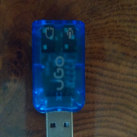 usb soundcard ugo ukd-1085 / малка usb звукова карта, снимка 1 - Други - 44757662