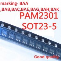 PAM2301CAABADJ - marking - BAA ,BAB,BAC,BAE,BAG,BAH,BAK SOT23-5 2 БРОЯ, снимка 1 - Друга електроника - 40160413