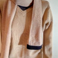 Всичко по 5 лв - Вълнен пуловер BSK, бежев, снимка 7 - Блузи с дълъг ръкав и пуловери - 35203846