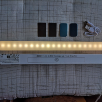 Led лампа със сензор за движение, топло-бяла, 30см., снимка 2 - Лед осветление - 44693861