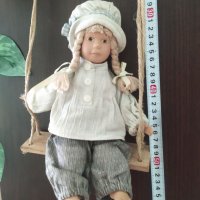 Ретро кукла на люлка - за декорация, снимка 3 - Декорация за дома - 40108305