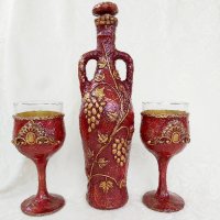  Подаръчни комплекти  за вино /ракия/, снимка 9 - Декорация за дома - 19274800