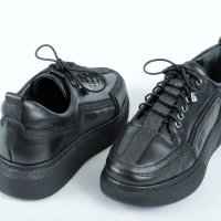 НОВО! Дамски обувки от естествена кожа - Черни, снимка 3 - Дамски ежедневни обувки - 42810904