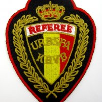Футболни рефери-Белгийска футболна федерация-Стара емблема-Оригинал, снимка 3 - Колекции - 39253720