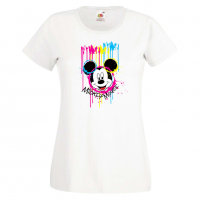 Дамска тениска Mickey Mouse Painting Мини Маус,Микки Маус.Подарък,Изненада,, снимка 9 - Тениски - 36528777