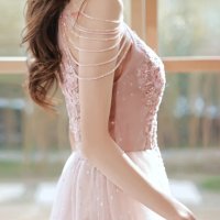 Розова бална рокля с цветя, снимка 5 - Рокли - 44252885