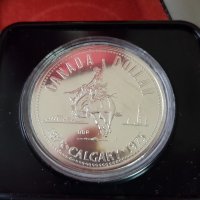1 сребърен долар 1975 година Канада Елизабет II сребро, снимка 3 - Нумизматика и бонистика - 35285031