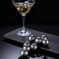 Food-Grade 304 SS Stainless Steel Whisky Stones Метални Ледчета Уиски Ракия Джин Водка Бира Коктейли, снимка 5 - Сервизи - 37401111