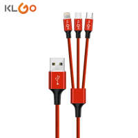 USB Кабел за зареждане 3в1 - 1843, снимка 1 - USB кабели - 44666791