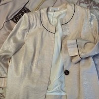 Официален Костюм сако и блуза с къс ръкав+подарък лилава пола дълга към него, снимка 8 - Костюми - 29431322