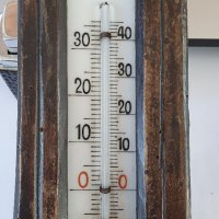 Рядък антикварен немски барометър с термометър , снимка 6 - Антикварни и старинни предмети - 38422440