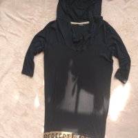 Черна рокля pudra, снимка 1 - Рокли - 31340998