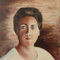 Картина портрет Жена маслени бои подписана, снимка 12 - Картини - 31100911