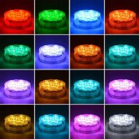 Комплект от 2 бр. водоустойчиви LED лампи RGB с дистанцинно, снимка 5 - Лед осветление - 39537558