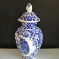 Стара ваза с капак холандски порцелан delft blu, снимка 4 - Вази - 40195362