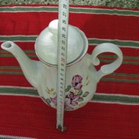 Порцеланов чайник, снимка 3 - Антикварни и старинни предмети - 35281755