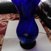 Синя ваза , снимка 1 - Вази - 31577338
