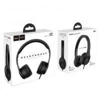 Слушалки Hoco W21 с кабел, Тип On-ear, Сгъваеми, Hi-Fi Стерео, Бели, снимка 3 - Слушалки, hands-free - 30713502