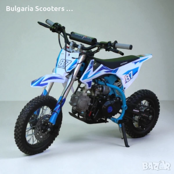 Детски бензинов кросов мотор MaxMotors MX SPORT 90CC - Blue, снимка 1