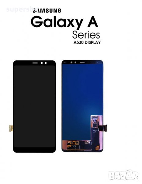Оригинален Нов LCD Дисплей за Samsung SM-A530 (A8 2018) BLACK LCD, снимка 1