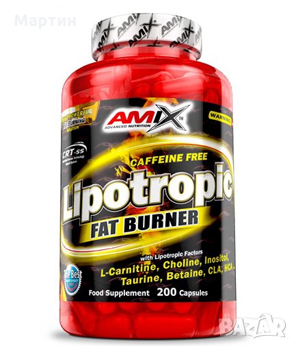  AMIX Lipotropic Fat Burner 200 Caps. - Изгаряне на Мазнини, снимка 1