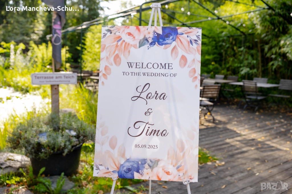 Сгъваем метален статив (триножник) – Бял цвят, като НОВ!, снимка 1