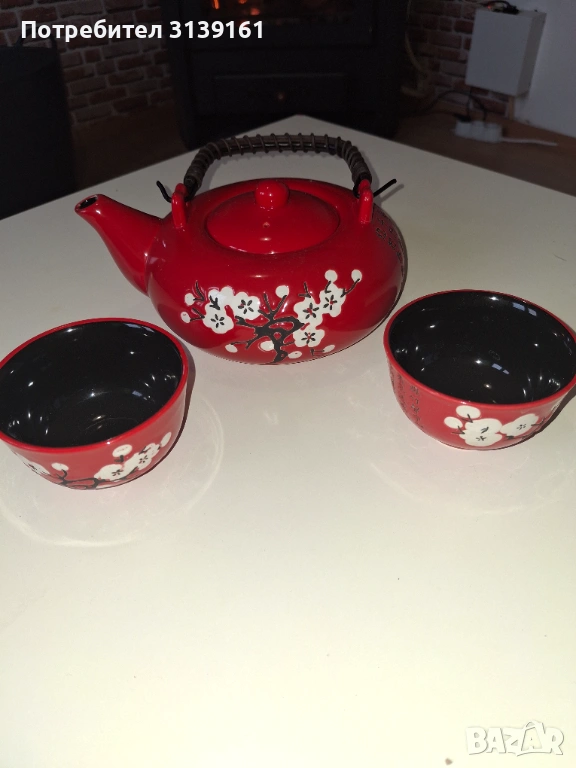 Чайник и чаши, снимка 1