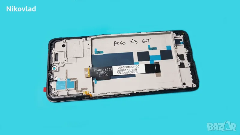 Дисплей с рамка Xiaomi Poco X3 GT, снимка 1