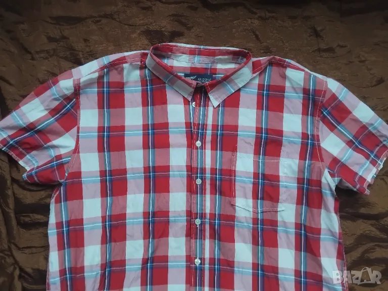 XXL голям размер - Arizona 100% оригинална мъжка риза с къс ръкав , снимка 1