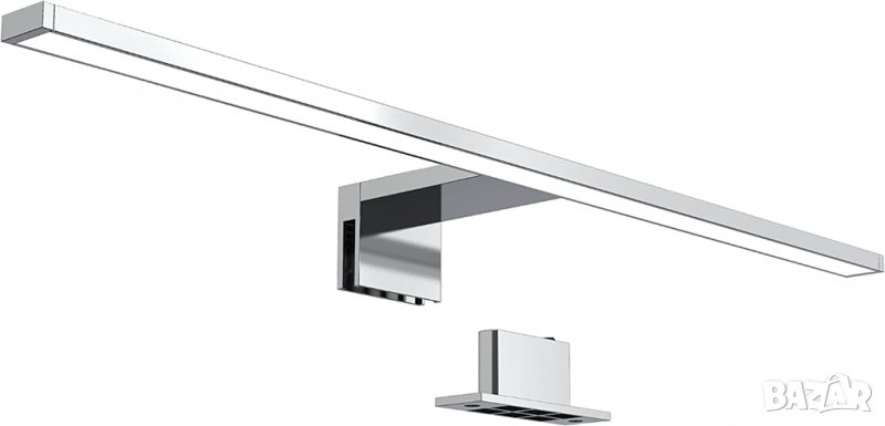 BKLicht - Лампа за баня, Лампа за огледало - 60 см, Защитена от пръски, Цвят хром, Лесен монтаж, снимка 1