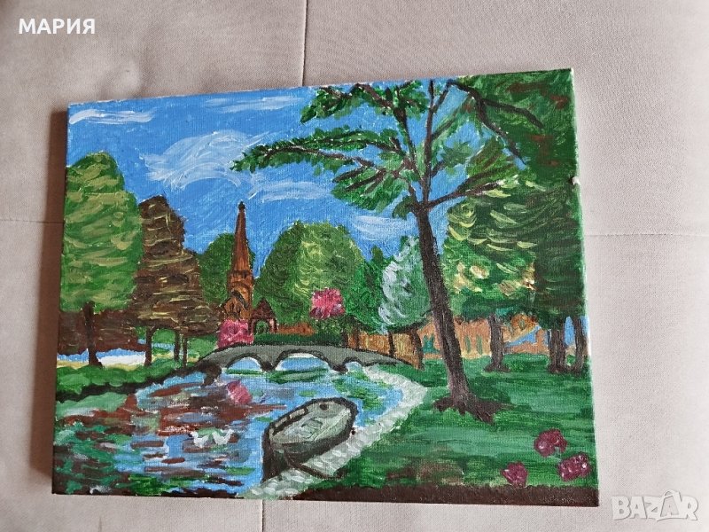 Две красиви маслени картини , снимка 1