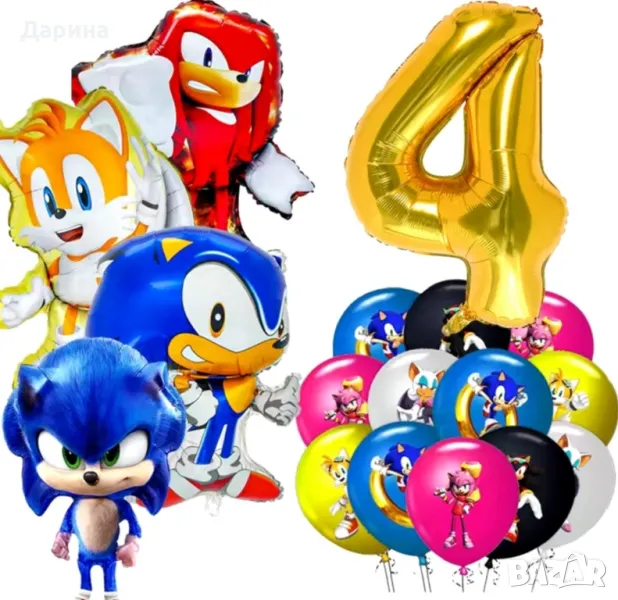 Парти сет балони Соник и Том и Джери , снимка 1