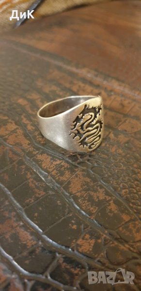 Сребро 925 пръстен с дракон , снимка 1